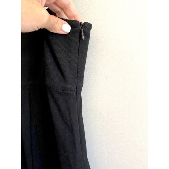 Theory Womens Black Mini Dress Button Square Neck Rayon Size P Petite - Picture 6 of 8